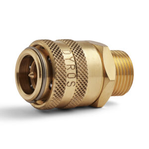 Dyros Kupplung Serie 90 mit AG G1/2" mit Ventil