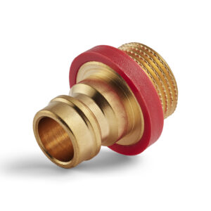 Dyros Kupplungsnippel Serie 90 mit AG G 3/8", roter Dichtung und Innensechskant