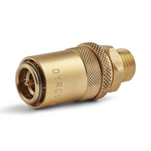 Dyros Sicherheitskupplung Serie 40 mit AG G3/8" mit Ventil